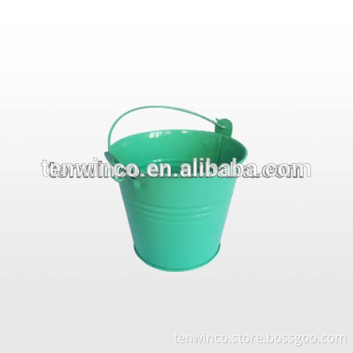 Mini Toys Tin Bucket with Metal Handle